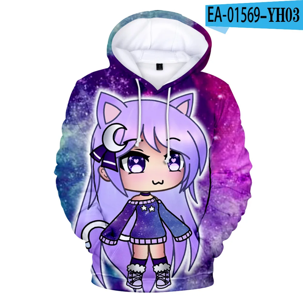 

Anime Boy/girl Hoodies Newest Gacha Life Sweatshirts Men/Women Fashion Streetwear Hoodie Casual Kawaii Girl Kids Tracksuits