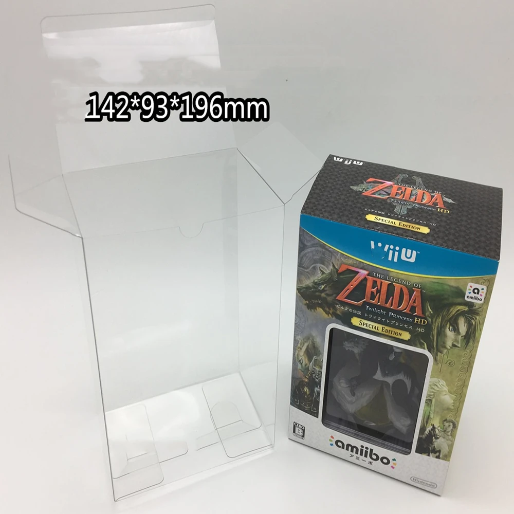 Trasparente Box Protector Per Nintendo Wii U/The Legend Of Zelda: Twilight Princess Collect Box Game Shell Clear Display Case