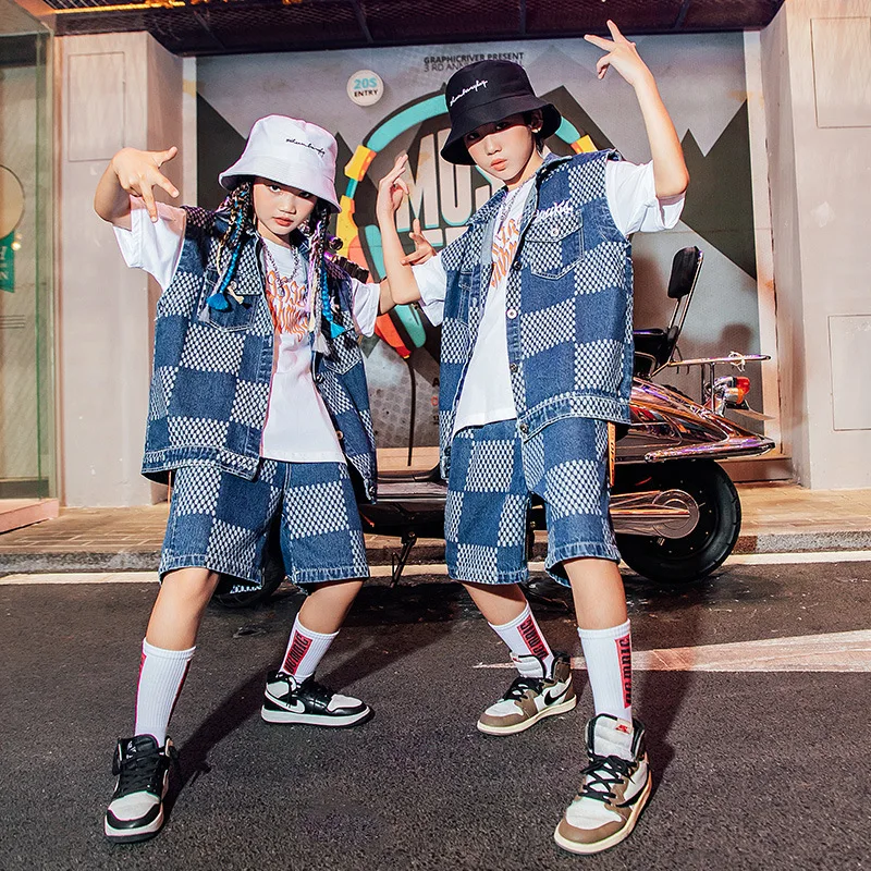 Jungkook - BTS Multi-Patterned Checkered Denim Jacket