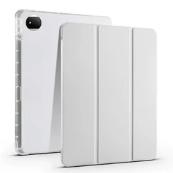 Enhanced Tablet Case with Pencil Holder and Trifold Soft Stand Functionality - 12.1 inch Cover for Honor Pad 10 (Gray)
