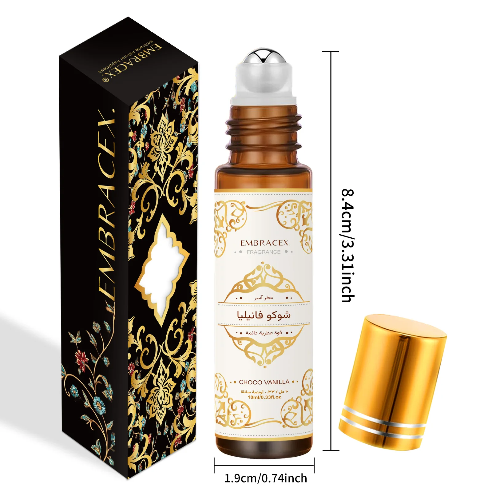 Choco Vanilla Roller Perfume Aromatherapy Eau De Toilette Gift_voghion.com