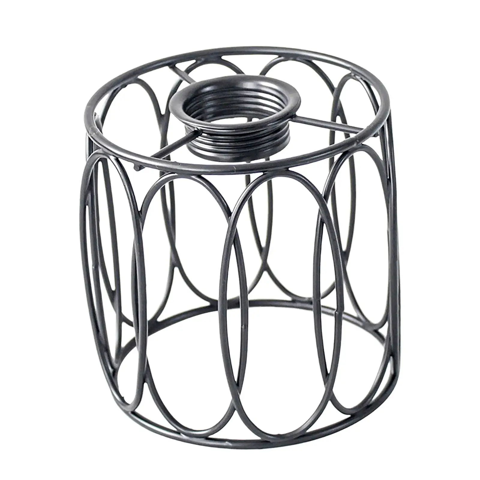 Lamp Shade Iron Cage Cylinder Metal Lamp Guard Cage for Pendant String Light