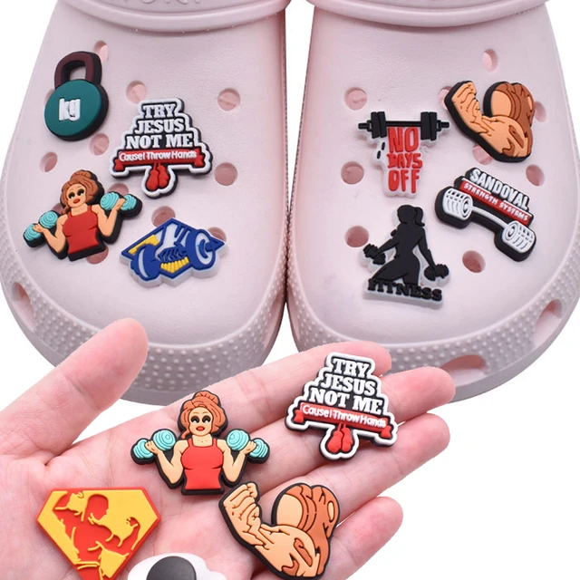 Wholesale 1pcs PVC Shoe Accessories for Crocs Charms Fishing Sport Badge  Women Sandals Buckle Kids Pins Men Decoration Jeans - AliExpress