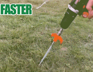 Description Picture 3 of item5PCS Rotating Threaded Tent Pegs Screw in Tent Stakes Heavy Duty Rustproof Ground Nail Outdoor Camping Ground Nail Ground Anchor