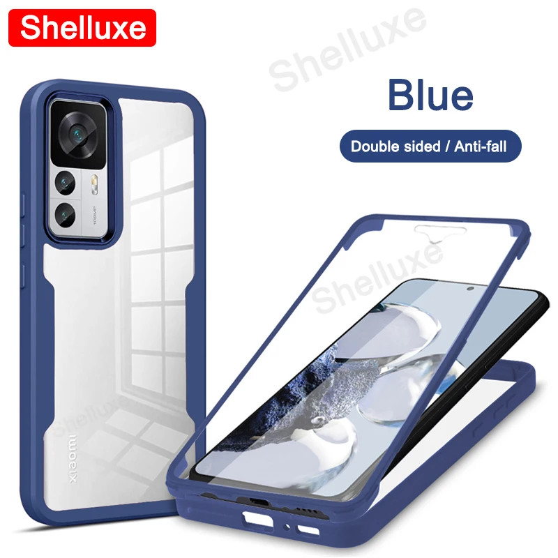 360 Full Body Clear Case Shelluxe Silicone Double-Sided Cover