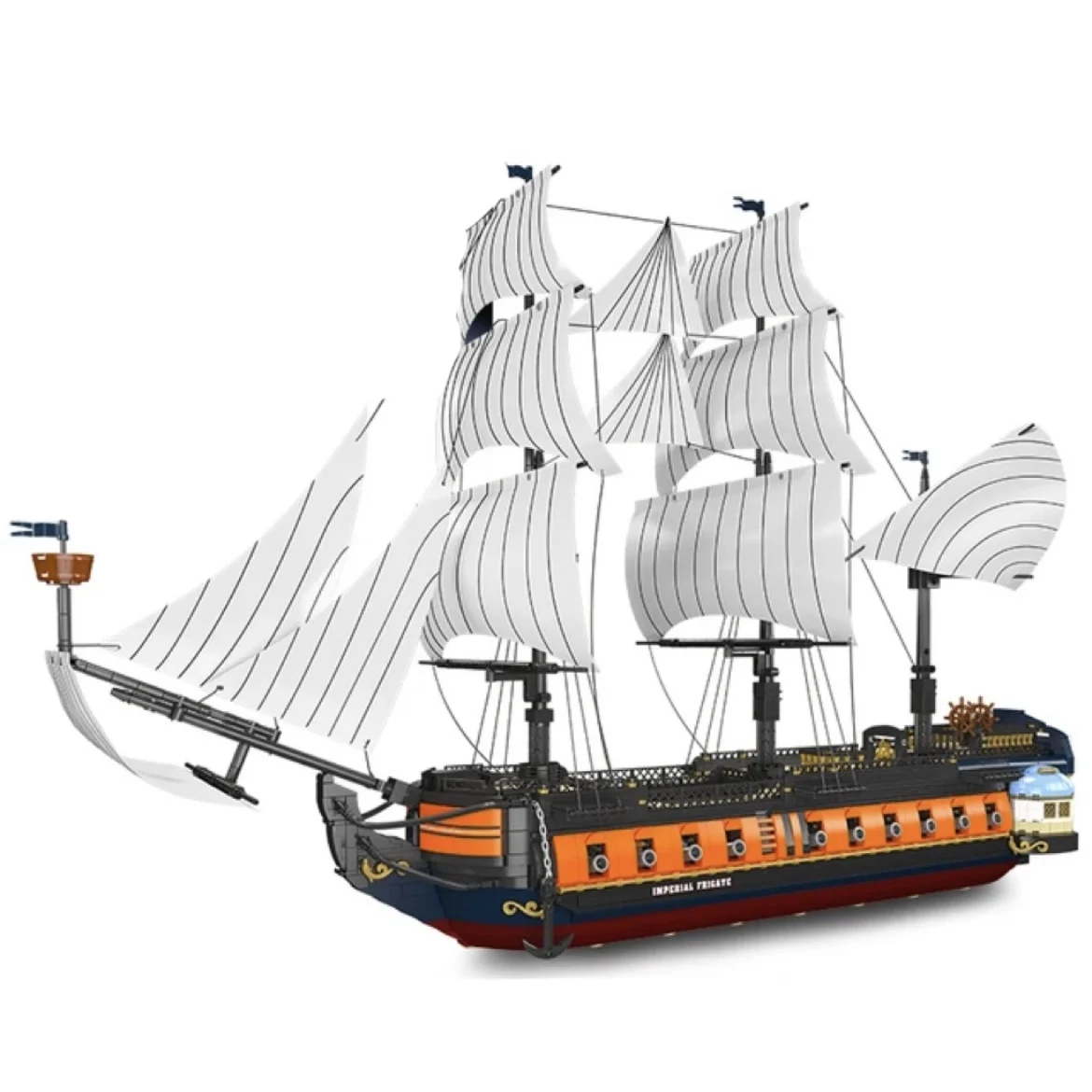 

Mould King 13192 Pirate Ship Building Block The MOC Imperial Flagship Model Toys Assembly Ship Brick Set Kids Christmas Gift