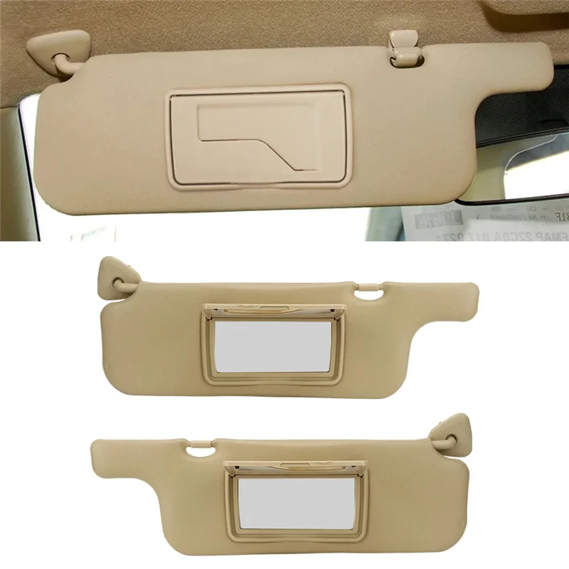 A95E-Car Sun Visor For Toyota Corolla 2001-2007 Makeup Mirror Sun Shielding Board Inner Front Windscreen Sunvisor