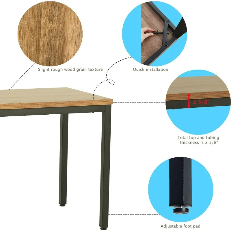 48 Inch Computer Desk for Home Office - Sleek and Sturdy, Ideal for Work and Study 2