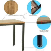48 Inch Computer Desk for Home Office - Sleek and Sturdy, Ideal for Work and Study 2
