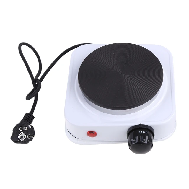  Silver,Black Small Hot Plate,Hot Plate Electric Stove, Portable  500W Electric Mini Stove Hot Plate Multifunction Home Heater Portable  Single Burner for Milk Water Coffee Heating (US Plug 110V): Home & Kitchen