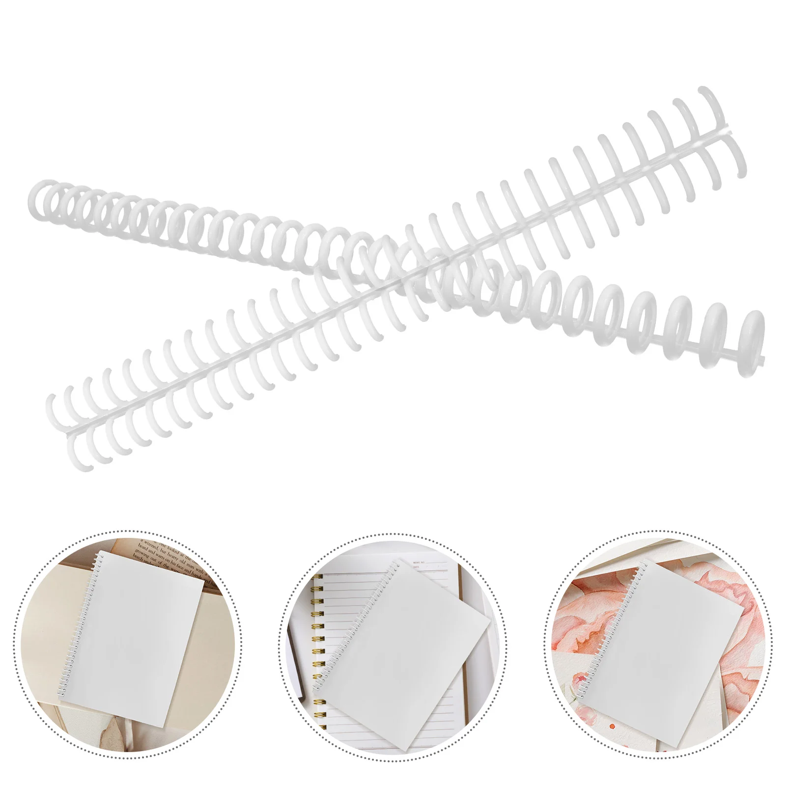 10 Pcs Binder Coil Coils Rings Notebook Binding for Replacement DIY Exquisite Plastic Loose Leaf