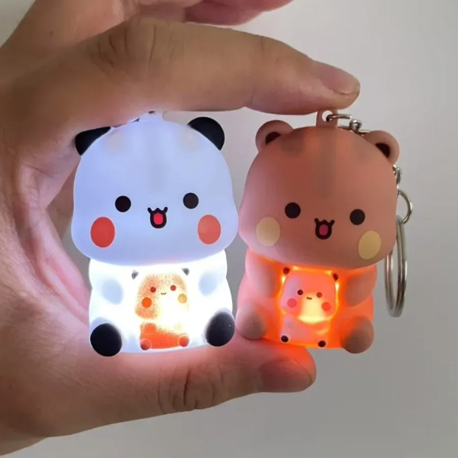 Bubu Dudu I Love You Voice-Activated Keychain with Night Light - Romantic Gift & Bag Decoration