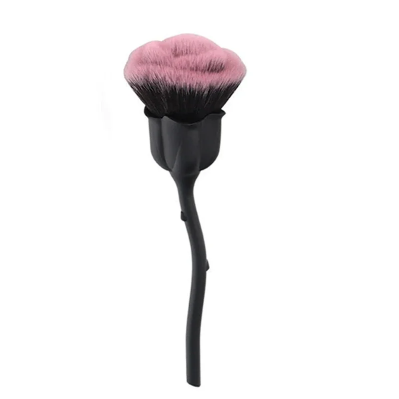 Floral Rose Nail Art Dust Cleaning Brush Tool