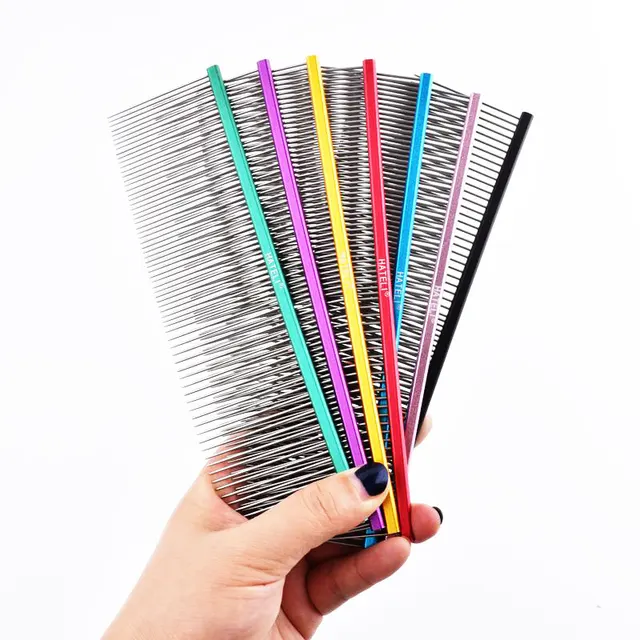 16/19cm Pet Hair Comb For Dog Comb Cat Detangler Fur Trimming Dematting Deshed Brush Grooming Tool For Long ​Hair Curly Pet 2