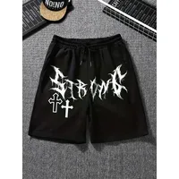 2024 Men's Casual Lightning Print Active Shorts,Drawstring Beach Shorts for Summer Beach Resort 1