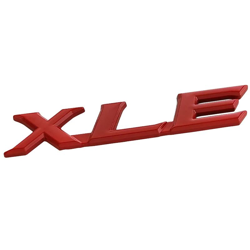 3d Metal Logo XLE Emblem Letters Car Trunk Badge For RAV4 Premium Avalon Highlander Corolla Camry XLE Sticker Accessories