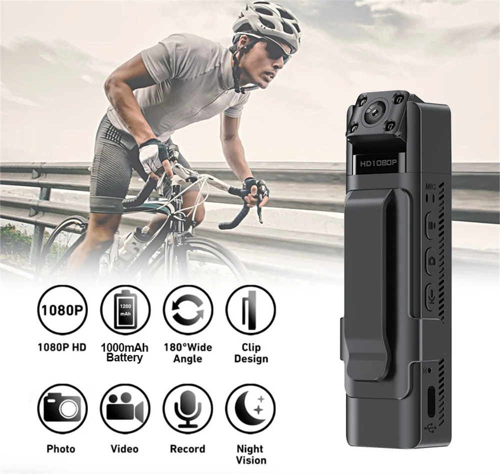 1080P Mini Camera Motion Detection Portable Digital Video Recorder Body Camera Night Vision Recorder Miniature Camcorder body camera mini digital camera mini camera