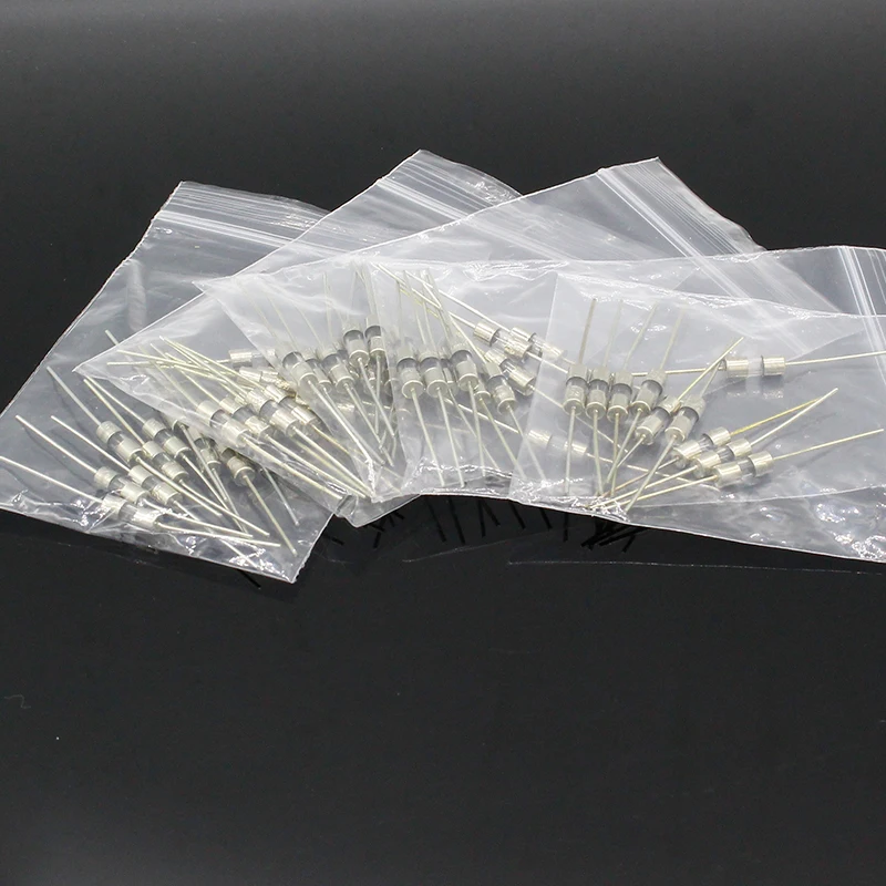 50pcs/lot 3*10mm 5 Values FUSE Assorted Kit M125 With Pin Electronic Components 0.5A 1A 2A 3A 5A car fuse kit glass tube fuse kit tube fuses glass fuses