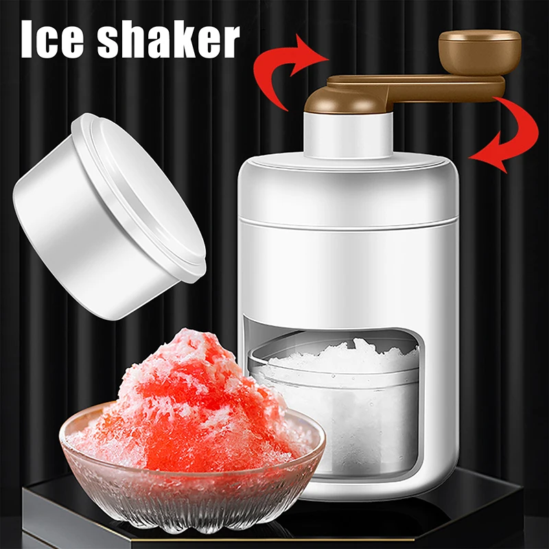 Diy Hand Shaved Ice Machine Portable Ice Crusher Homemade Slushies Ice