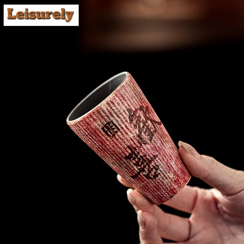 100ml Rock Mineral Colorful Hand-painted Teacup Japanese Tea Bowl Mug Tea-tasting Personal Cup Jianzhan Master Cups Tableware