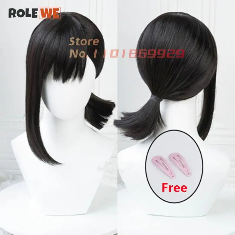 Higashiyama Kobeni Wig Anime Chainsaw Man Cosplay Black Bangs Short