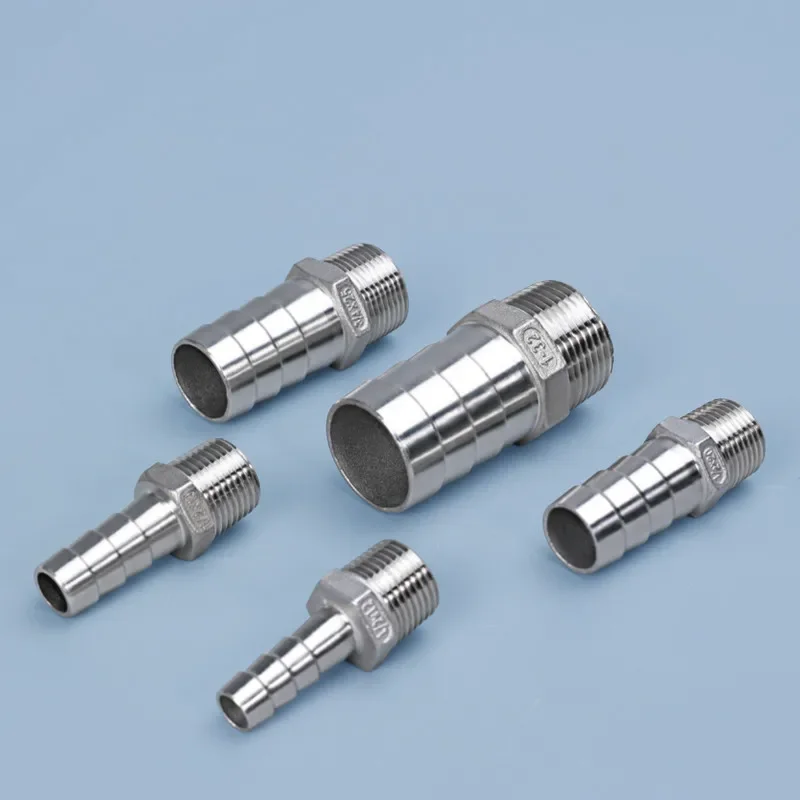 

High Quality 1/2" 3/4" 1" NPT Male Thread 304 Stainless Steel Connector Durable Garden Hose Fittings 1PCS