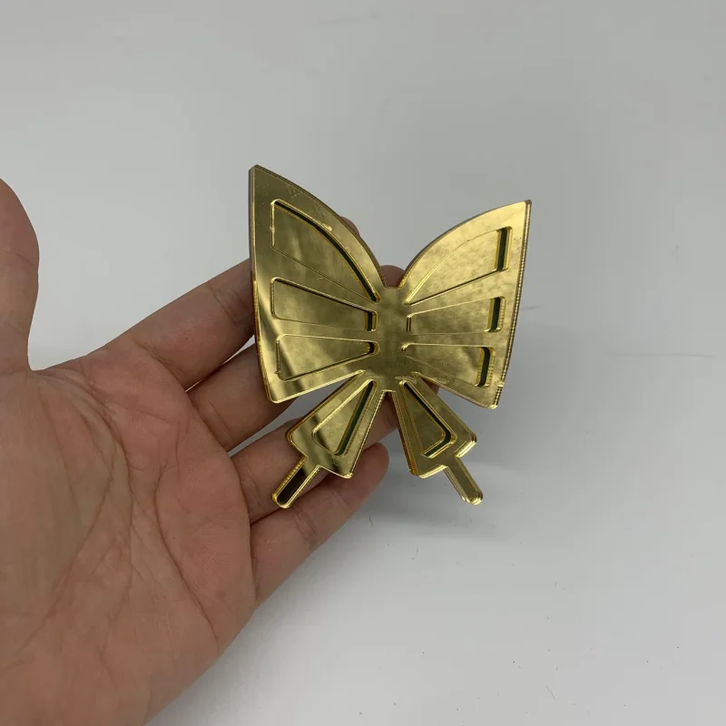Anime Akiko Yosano Schmetterlings-Haarnadel, glänzende Cosplay-Requisite, 8 cm – Detail 3