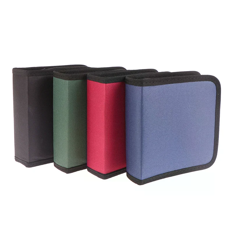 Compact CD/DVD Storage Binder with 40 Disc Capacity and Secure Zip Closure