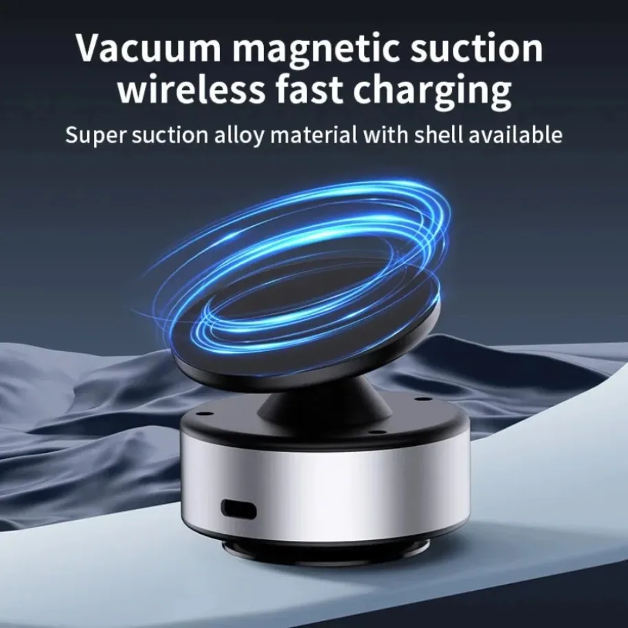 Universal Car Mount Phone Holder Magnetic Adsorption Bracket Vacuum Suction Cup Adsorption Stable for iPhone 16-12 Huawei