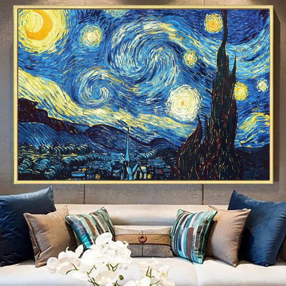 Tableau Decoration Murale Salon Van Gogh Célèbre Fleur D'Amandier  Reproduction Affiche Et Gravures Mur Art Fleur Peinture À [t14217] -  Cdiscount Maison