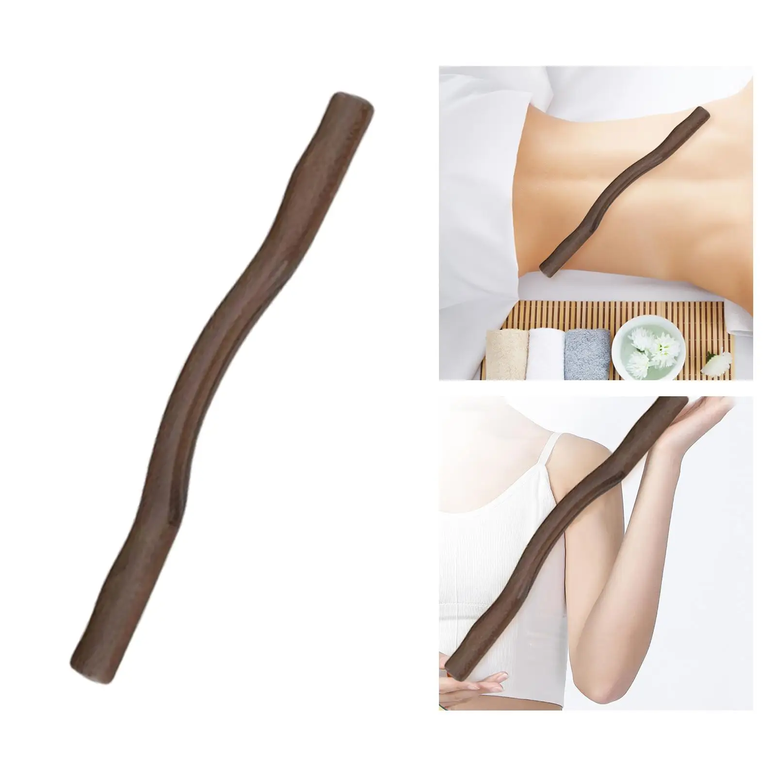 

Wooden Guasha Scraping Stick Durable Washable Smooth Portable for Legs