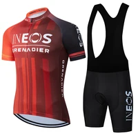 2024 Cycling Jersey Men Summer INEOS Cycling Jersey Set Breathable Racing Sport Mtb Bicycle Jersey Bike Cycling Clothing Suit 1