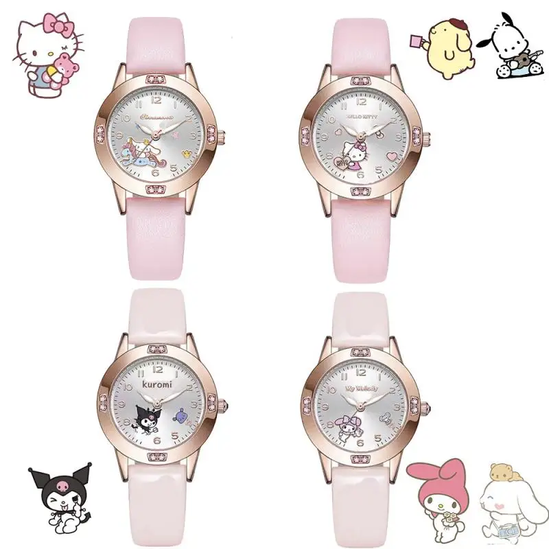 

Часы Kuromi Kawaii аниме Sanrio Cinnamoroll Mymelody креативные ювелирные изделия аксессуары мультяшный милый подарок на день рождения
