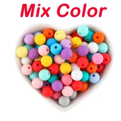 Kovict 50pcs Assorted Silicone Beads for Jewelry Crafting and DIY Accessories (Mix Color)