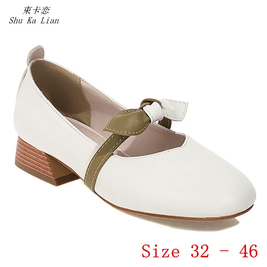 

Low Med Heel Shoes Women Pumps Mary Janes Shoes Low Heels Kitten Heels Small Plus Size 32 33 - 40 41 42 43 44 45 46