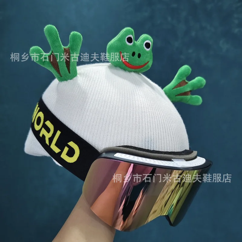 Ski Helmet Cover Hat Cover Decoration Cute and Lively Doll Shape Pure Handmade Sewing Helmet