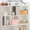 Kids Bookshelf, Toy Storage Cabinet, Kids Toy Organizer, 8 Cubicles, Bookcase Footboard, Bookshelf for Kids, for Playroom 5