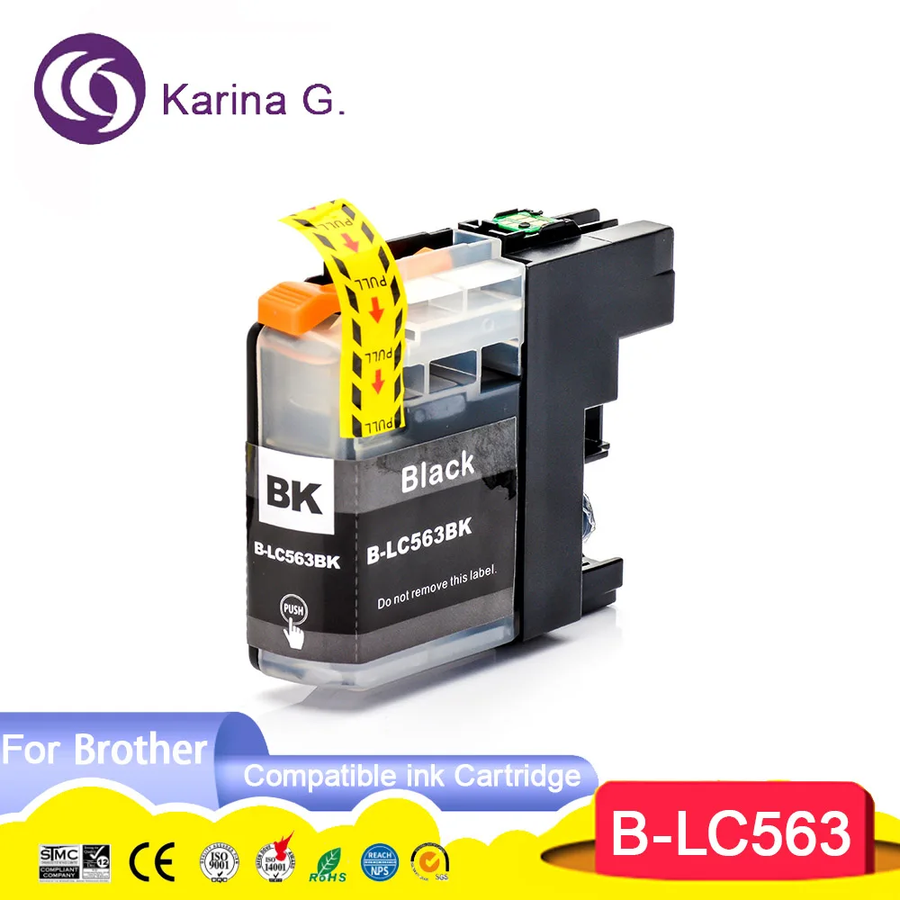 Compatible Ink Cartridge for LC563 LC563BK LC563C LC563M LC563Y Suit for MFC-J2