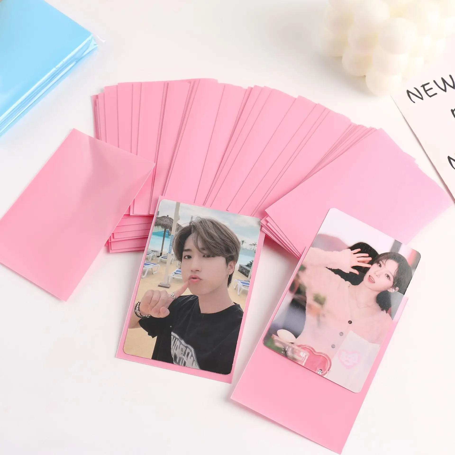 Photo Card Sleeves 50pcs 61x91mm Clear Acid Free CPP Card Cover 3 Inch Photocard Holographic Protector Film Album Binder