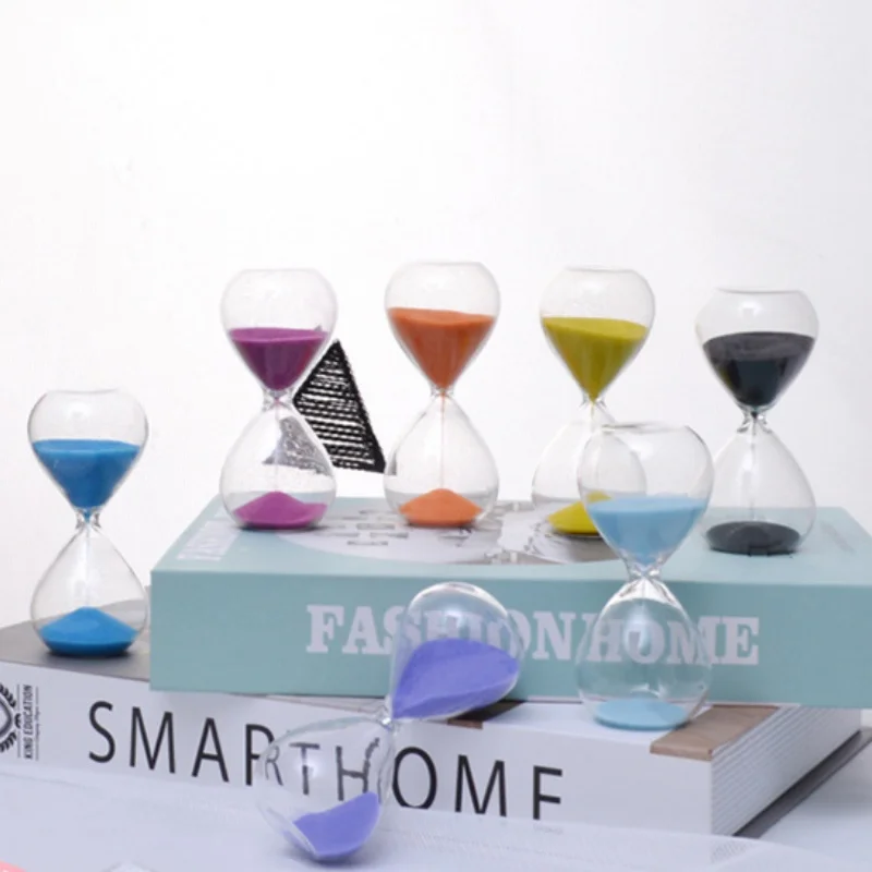 30/60 Minutes Nordic Handmade Glass Hourglass Water Droplet Sandglass Do Homework Timer Creative Sand Clock Home Decoration Gift 3