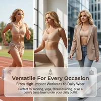 Sports Bra for Women Minimizer Support Front Closure Posture Corrector Shaper Push Up Yoga Fitness Running Padded Bralette - Image 4