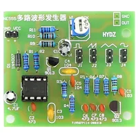 DC 6-12V NE555 Pulse Generator Module DIY Kit Sine/Triangle/Square Wave Generator multi-channel Waveform Signal Generator 2