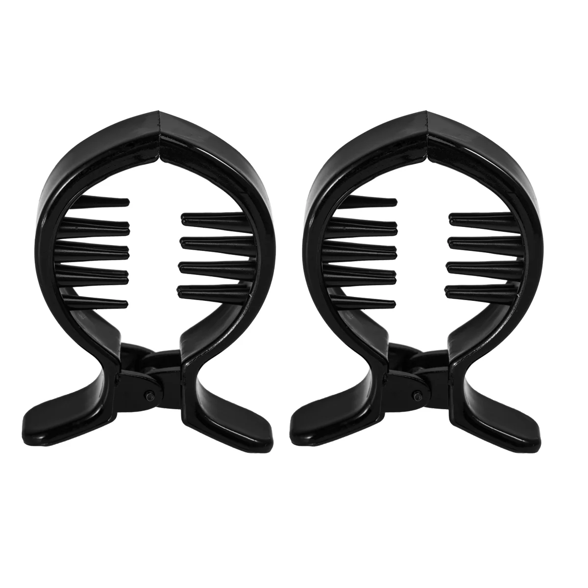

High Ponytail Hair Clips Round Inner Toothed Small Matte Nonslip Ponytail Buckle Hair Clip
