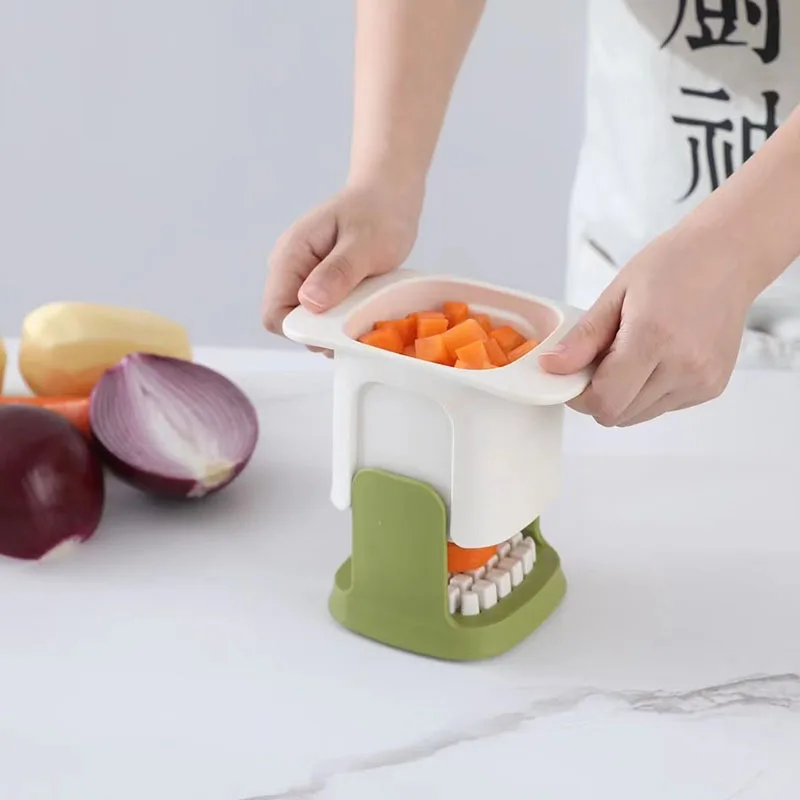 Multifunctional Vegetable Chopper French Fries Cutter Household Hand  Pressure Onion Dicer Cucumber Potato Slicer Kitchen Tools - AliExpress