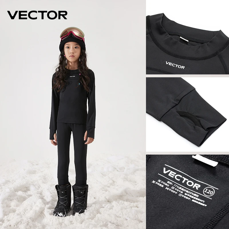 Children's Ultra Soft Winter Quick Dry Base Layering Set Microfiber Fleece Thermal Underwear Long Johns Set Clothes