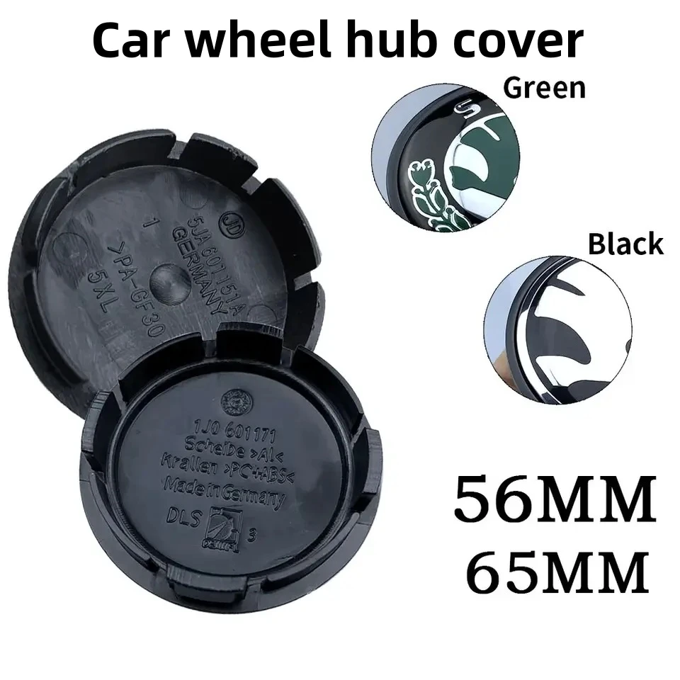 40PC 56mm 65mm Car Wheel Hub Center Caps For Skoda Octavia Vrs Kodiaq