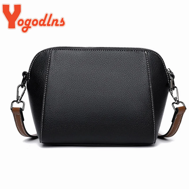 Fashion Shell Bags Women Soft Leather  Shoulder Messenger Bags Casual Ladies Crossbody Bag Shopping Phone Handbag