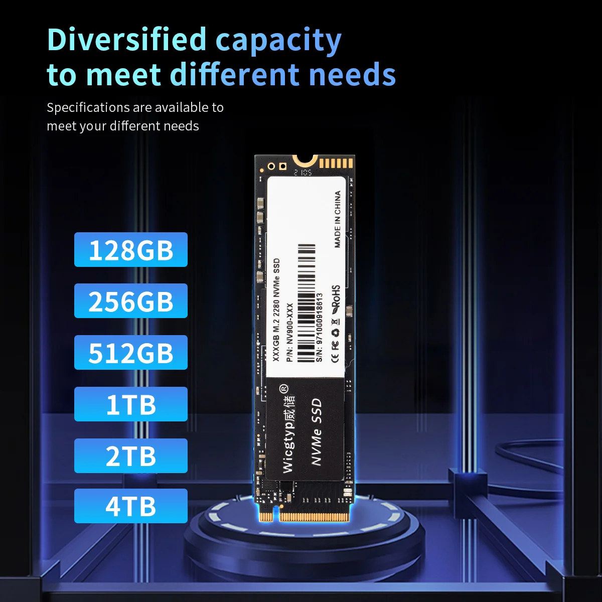 SSD NVMe M.2 128GB 256GB 512GB 1TB Ssd 2TB Hard drive M2 ssd m.2 NVME PCIe 3.0x4 SSD Internal Hard Disk For Laptop Desktop MSI