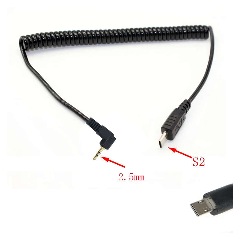 2.5mm Remote Shutter Release Cable Connecting Cord C1 C3 N1 N3 S2 camera remote shutter button camera remote shutter release For Canon Nikon Sony Pentax