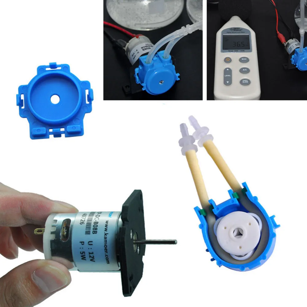 DC Peristaltic Pump 3V/6V/12V/24V Micro Self priming Mute Peristaltic Liquid Pump DC Water for Lab Dosing Analytical liquid transfer pump